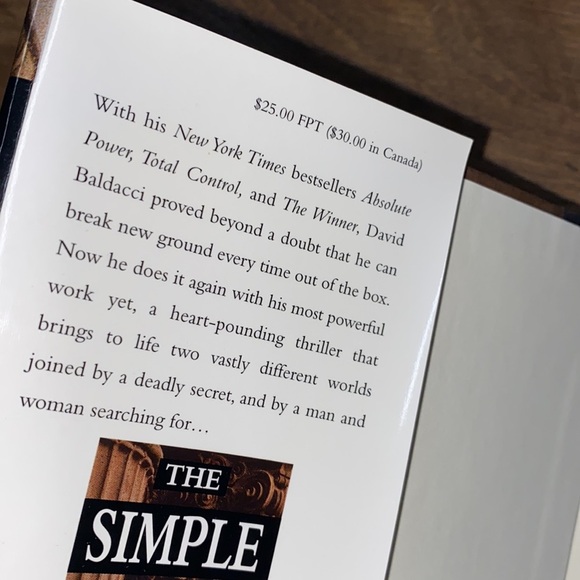 The Simple Truth by David Baldacci book - Picture 3 of 5